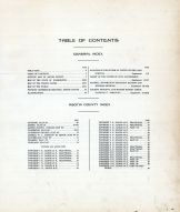 Table of Contents, Asotin County 1914
